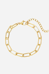 Andcopenhagen Jewelry - Bracelet - 18 carat gold plated - Chunky chain Sanni