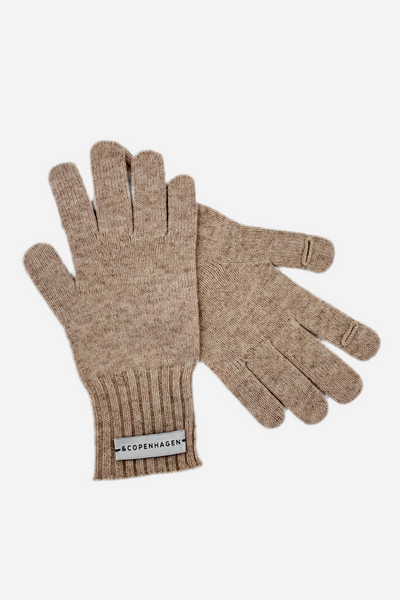 Andcopenhagen - finger vanter - 100% Uld  - Fia Beige