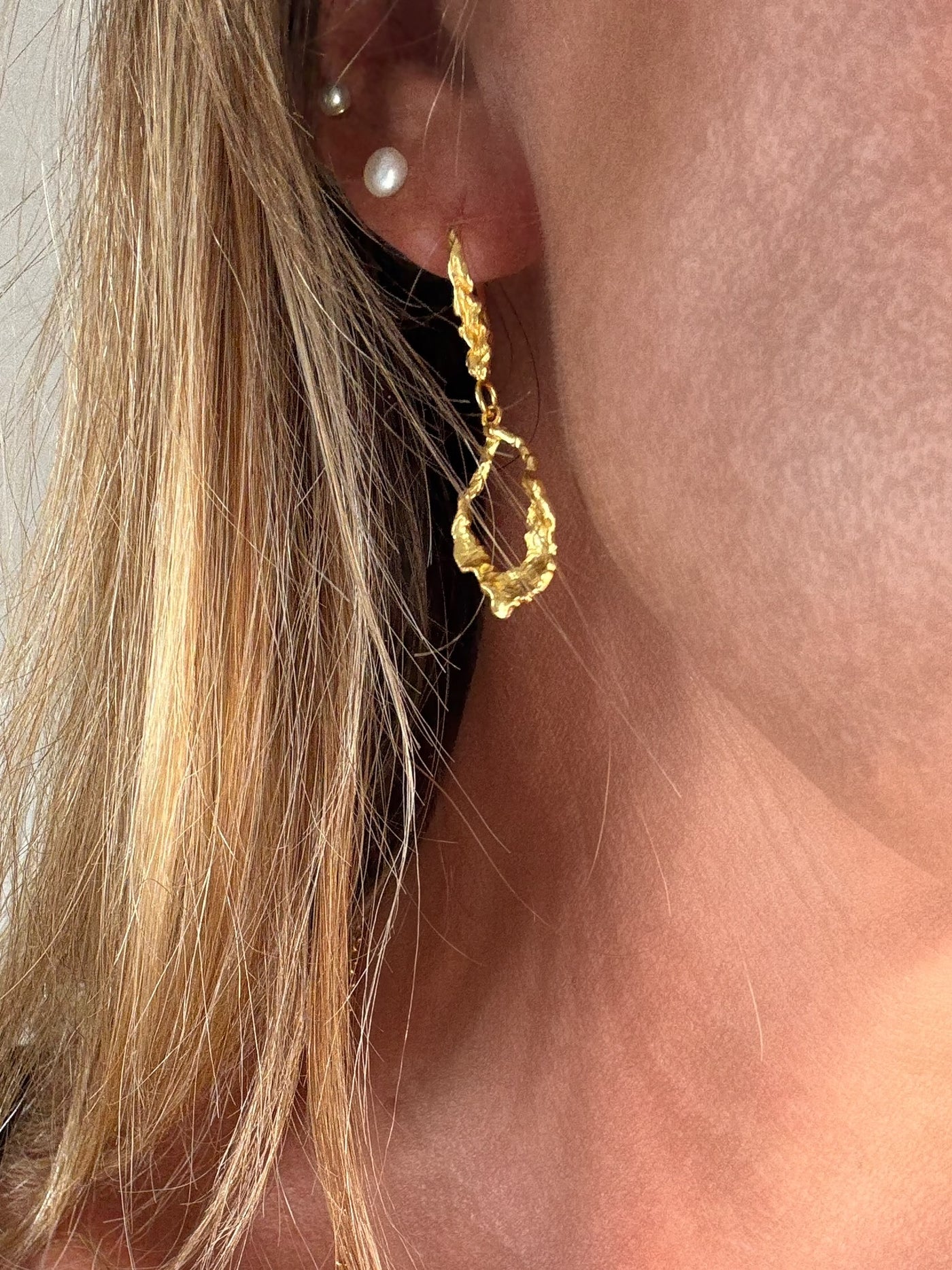 Andcopenhagen - Earrings - 18 carat gold plated 925 sterling silver - Mina