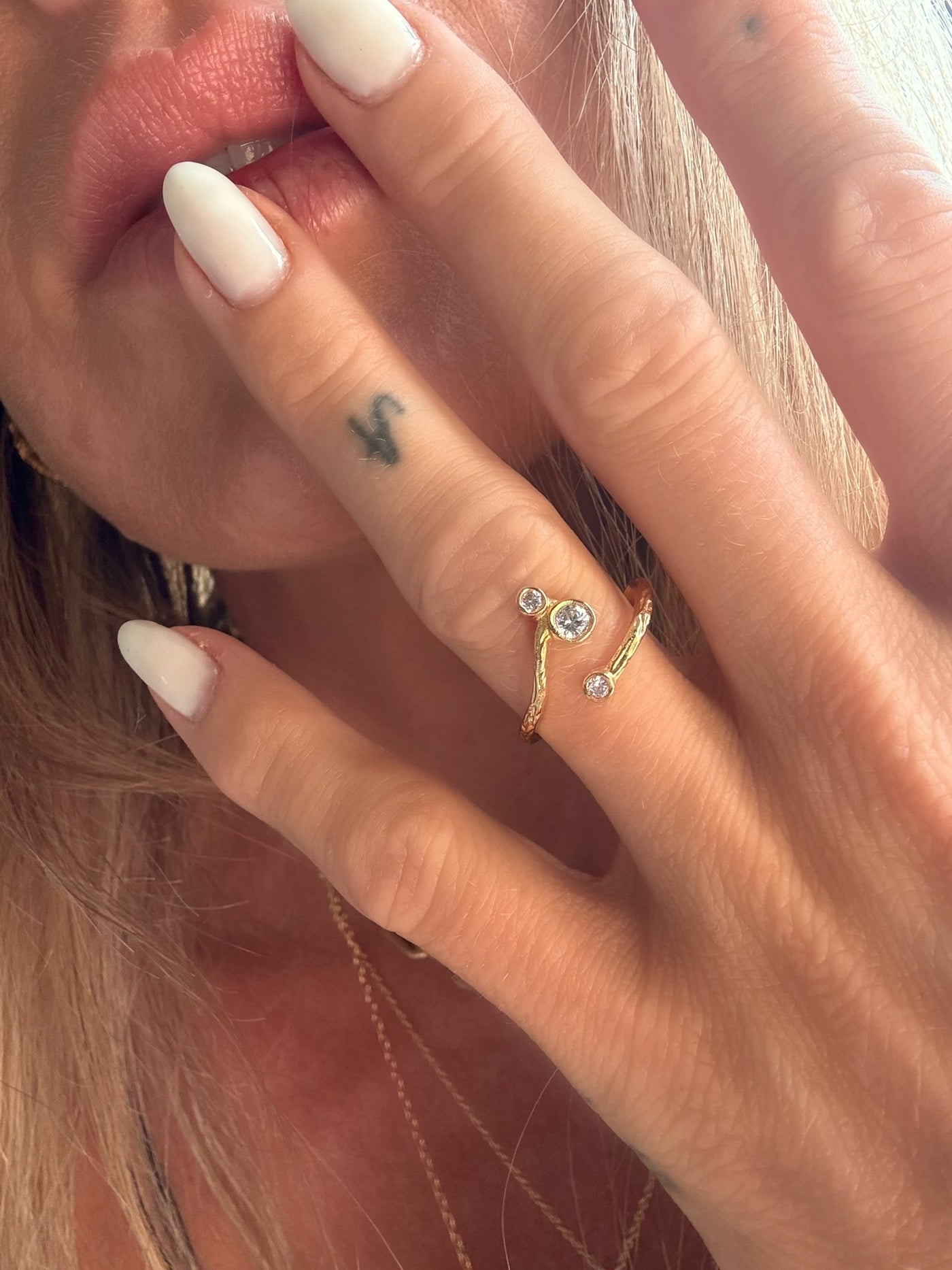 Andcopenhagen - Ring - beth - 18 carat gold plated -
