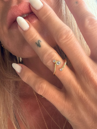 Andcopenhagen - Ring - beth - 18 carat gold plated -