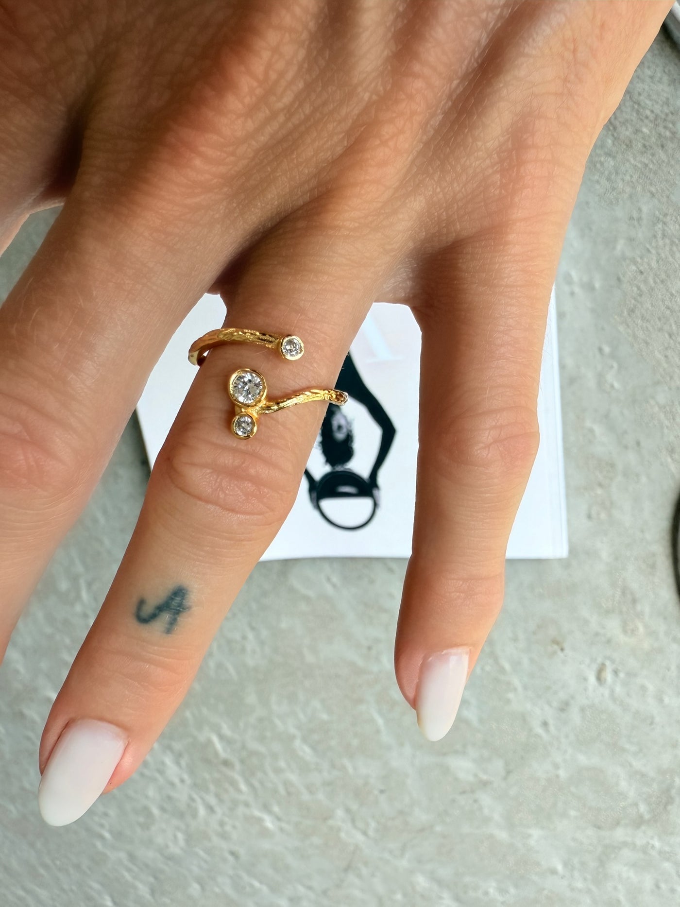 Andcopenhagen - Ring - beth - 18 carat gold plated -