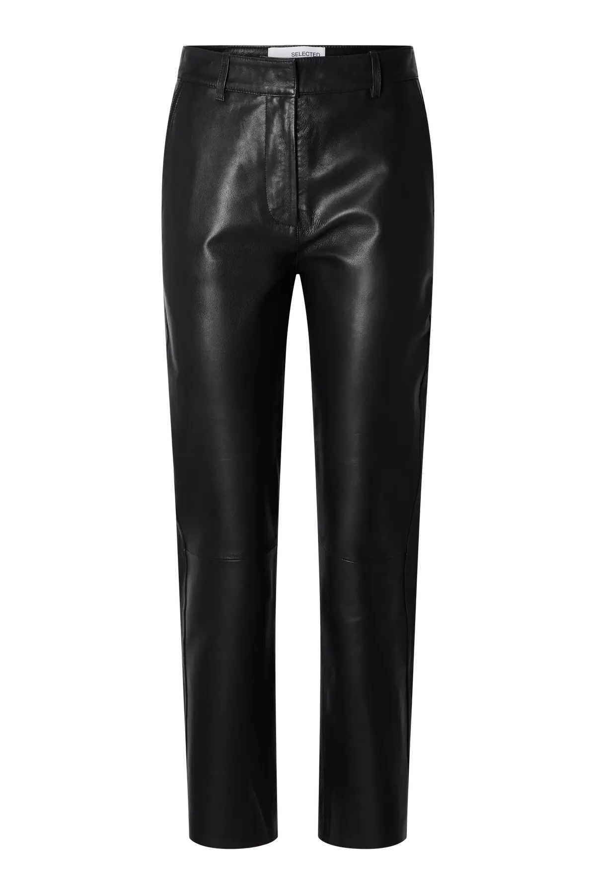Selected Femme - Læderbukser - Sort - Marie