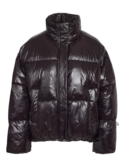 Noisy May - Puffer Jacket - Aubergine Black - Allie Shiny