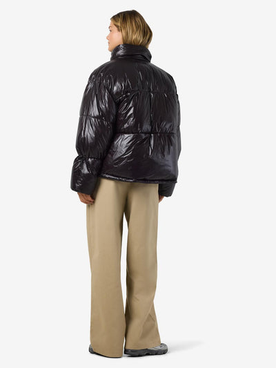Noisy May - Puffer Jacket - Aubergine Black - Allie Shiny
