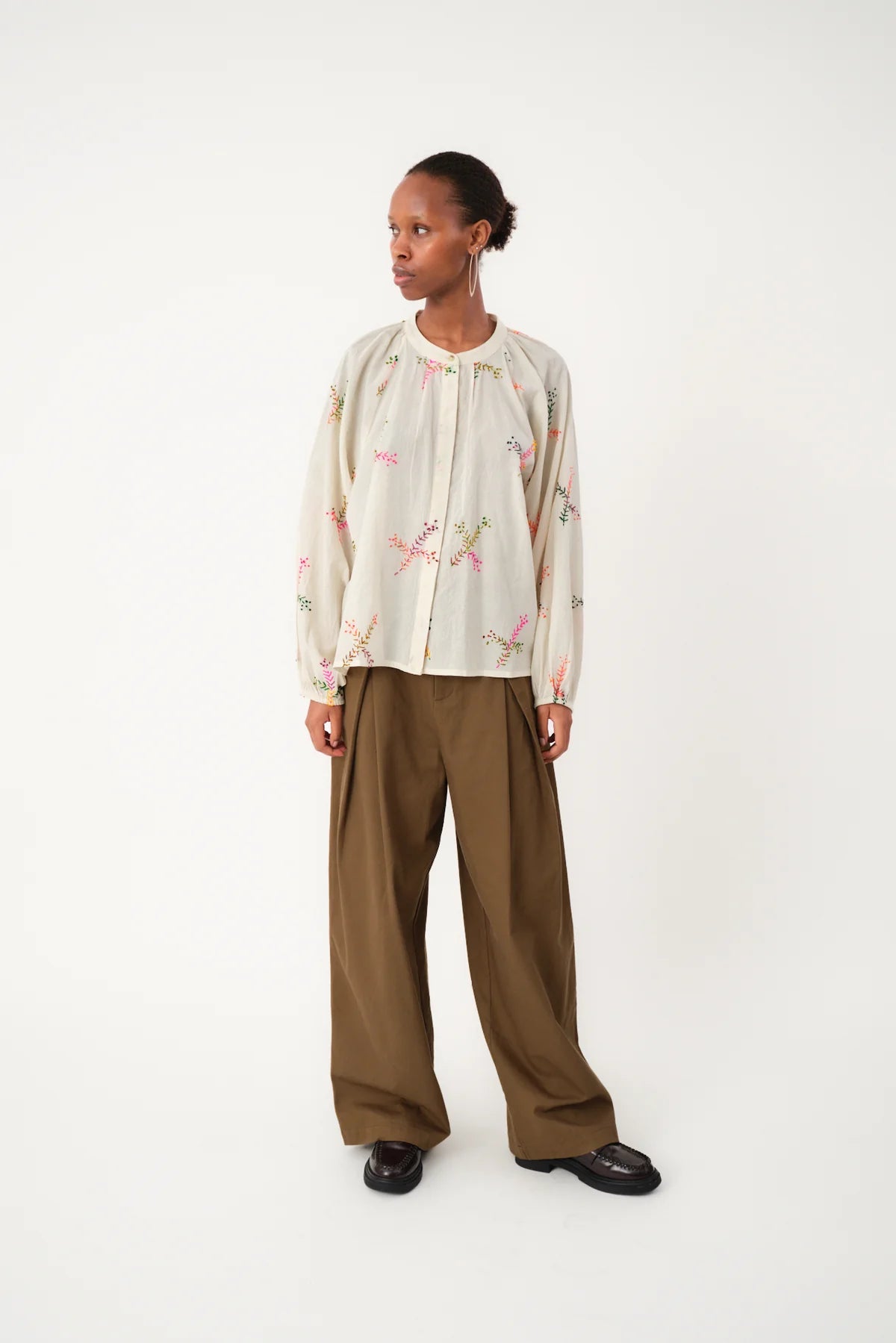 Lollys Laundry - Skjorte - Creme - Hailey