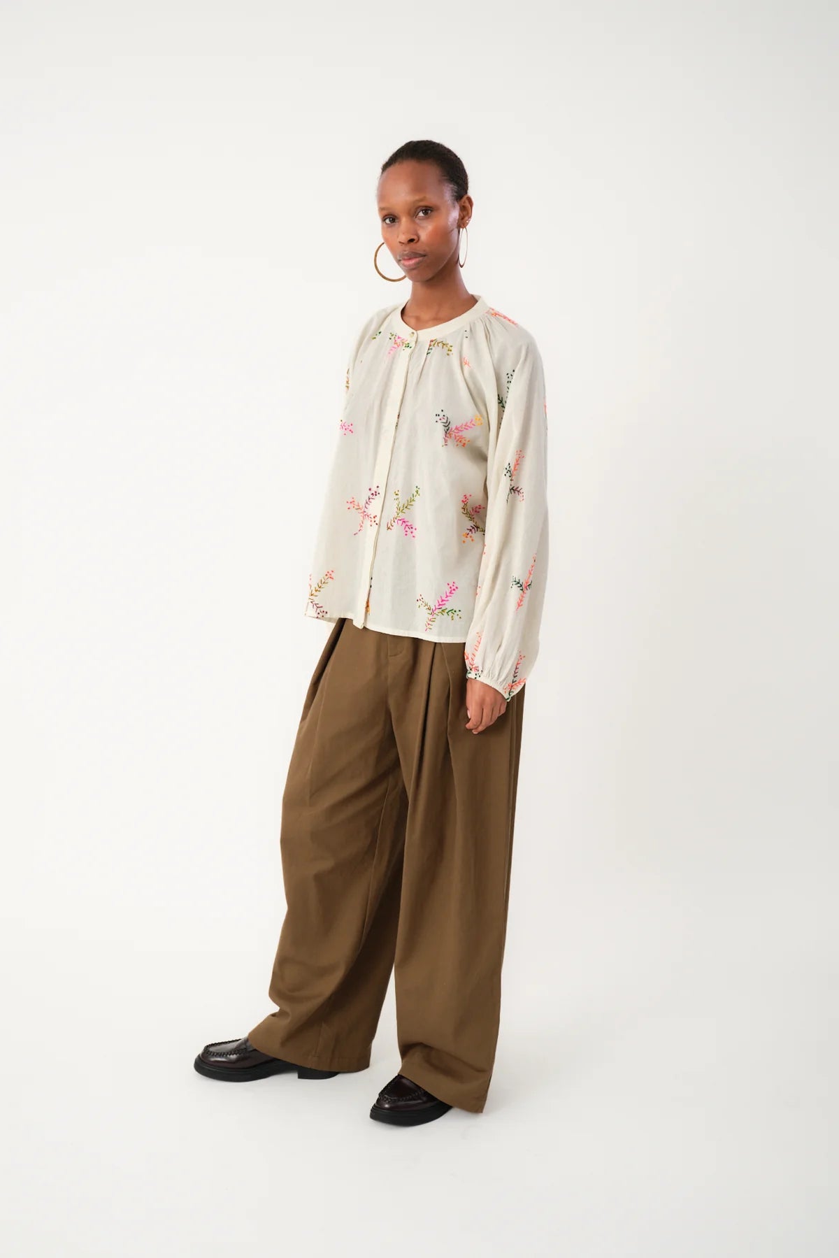 Lollys Laundry - Skjorte - Creme - Hailey
