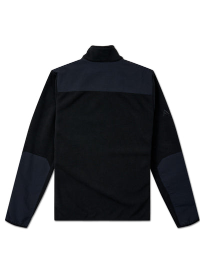 Halo Blocked Zip Fleece Black