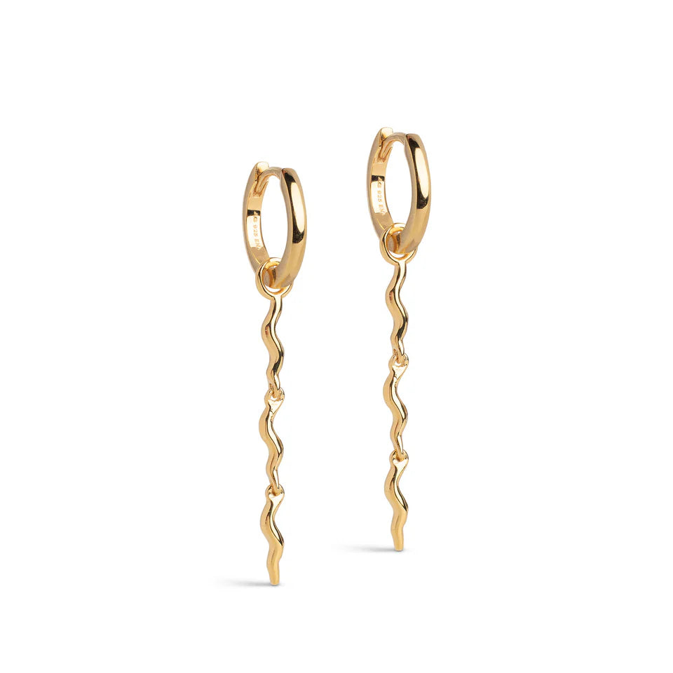 Enamel - Øreringe - Gold - Hydrus