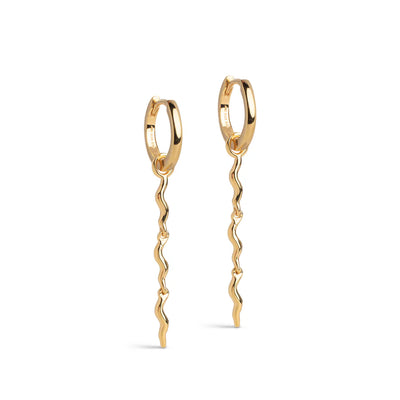 Enamel - Øreringe - Gold - Hydrus