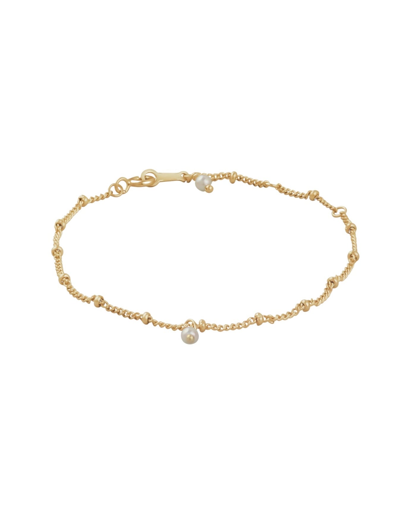 Andcopenhagen - Bracelet - 18 carat gold plated 925 sterling silver - Simple Pearl