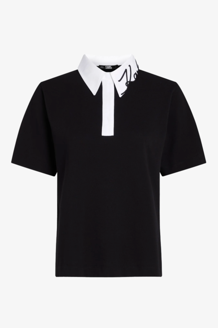 Karl Lagerfeld - Polo - Black - Signature