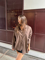 Sassy Copenhagen - Shirt - Oversize Brown - Nomi (preorder)
