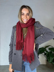 Andcopenhagen Basics-- 70% Cashmere Scarf - Bordeaux - Yana