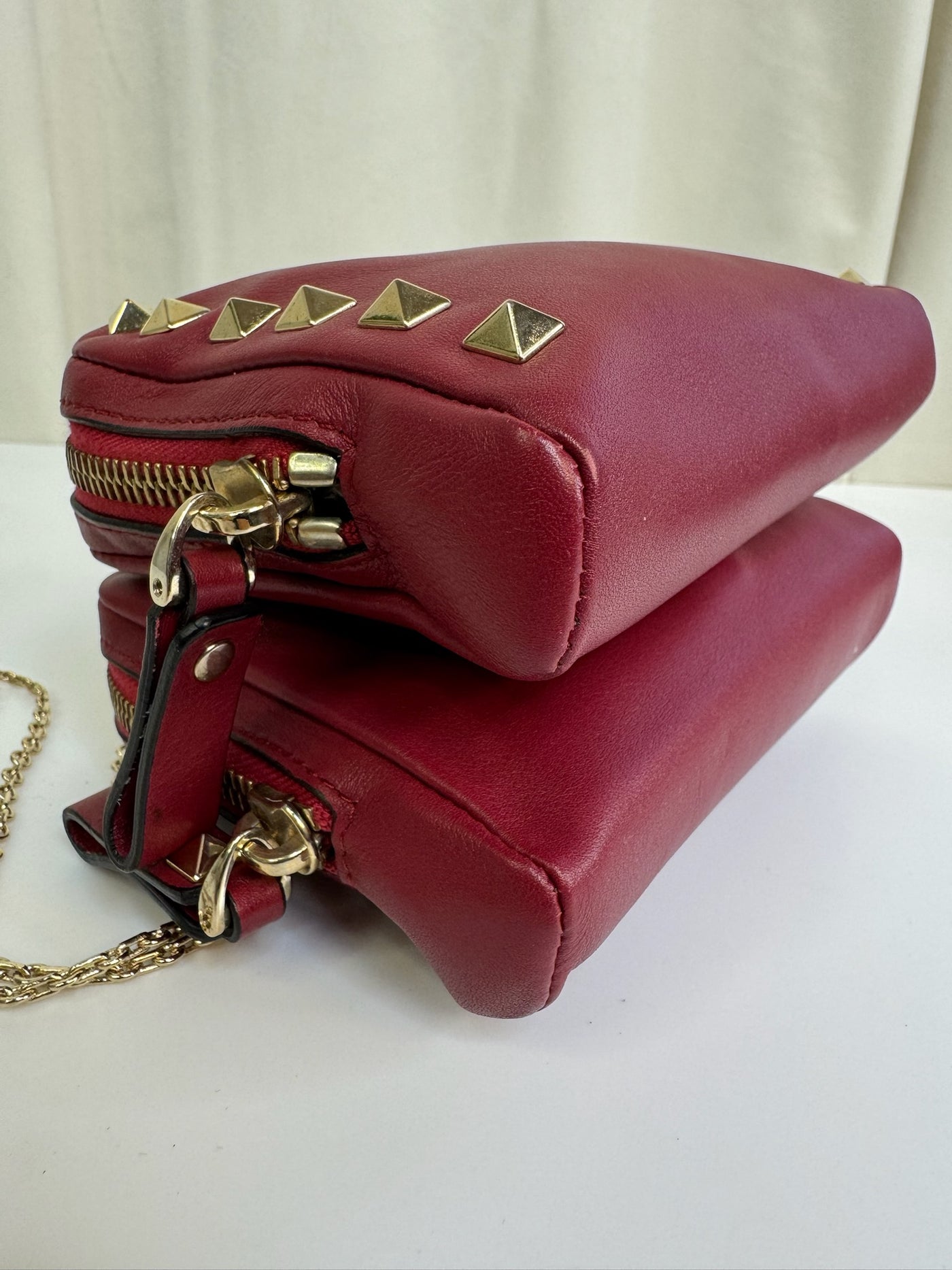 Valentino -  Garavani Rockstuds - Rød - Crossbody - Secondhand