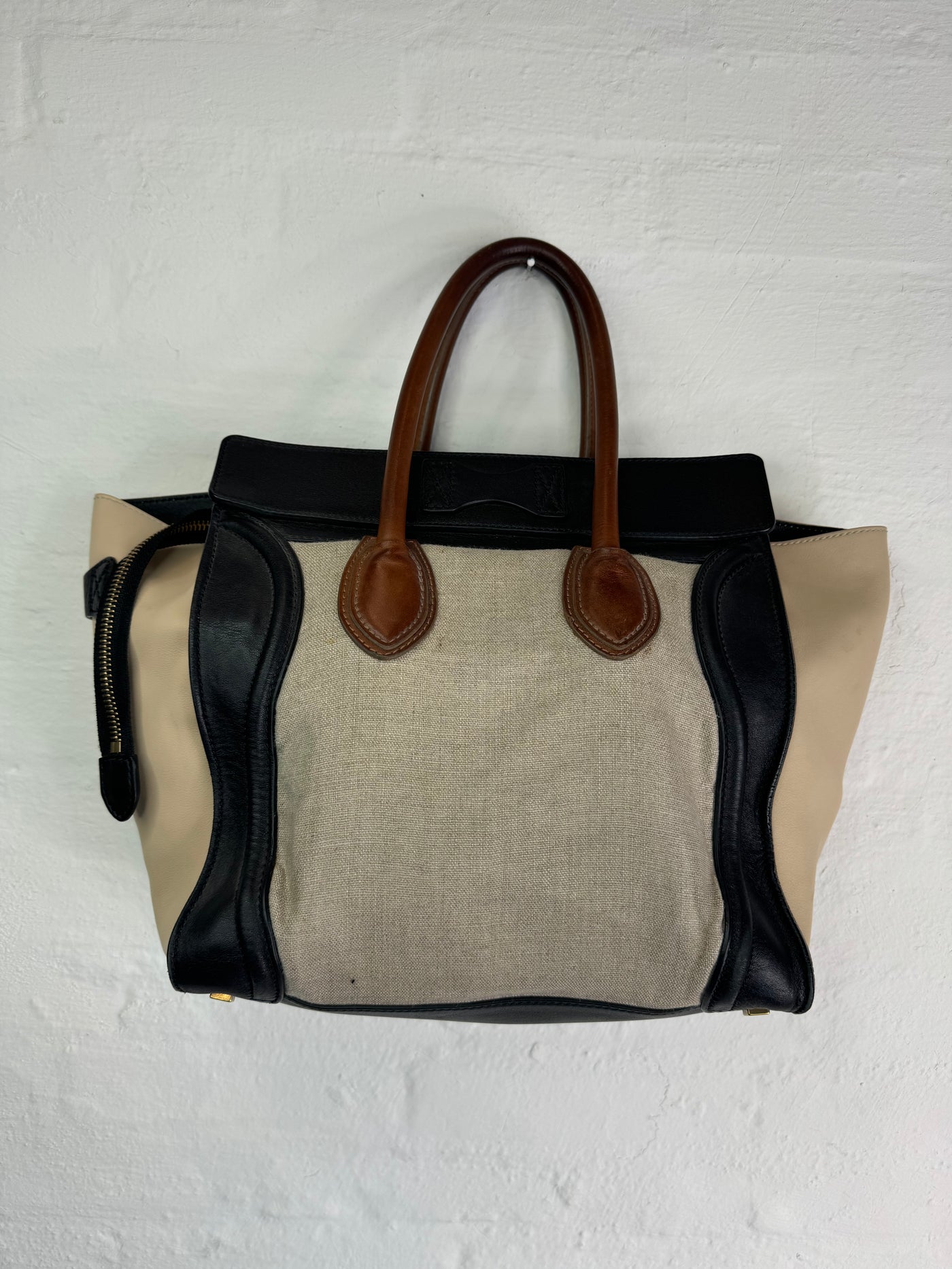 Celine - Phantom tricolor linen - shoulder bag - Secondhand