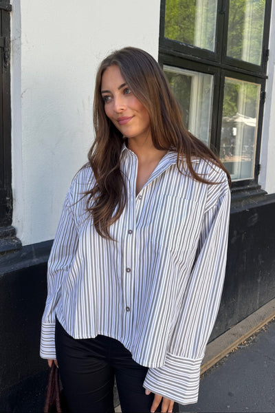 2NDDAY - Shirt - Walnut Stripe - Clarin