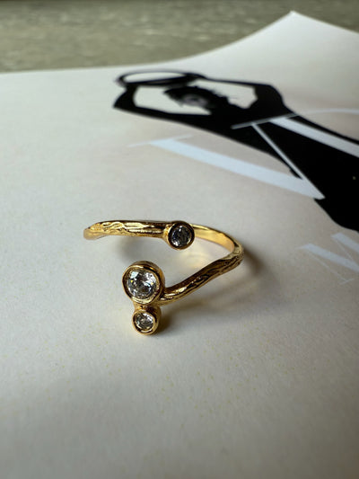 Andcopenhagen - Ring - beth - 18 carat gold plated -