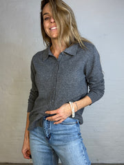 Sassy Copenhagen - 100% Cashmere polo - Grey - Samara sss