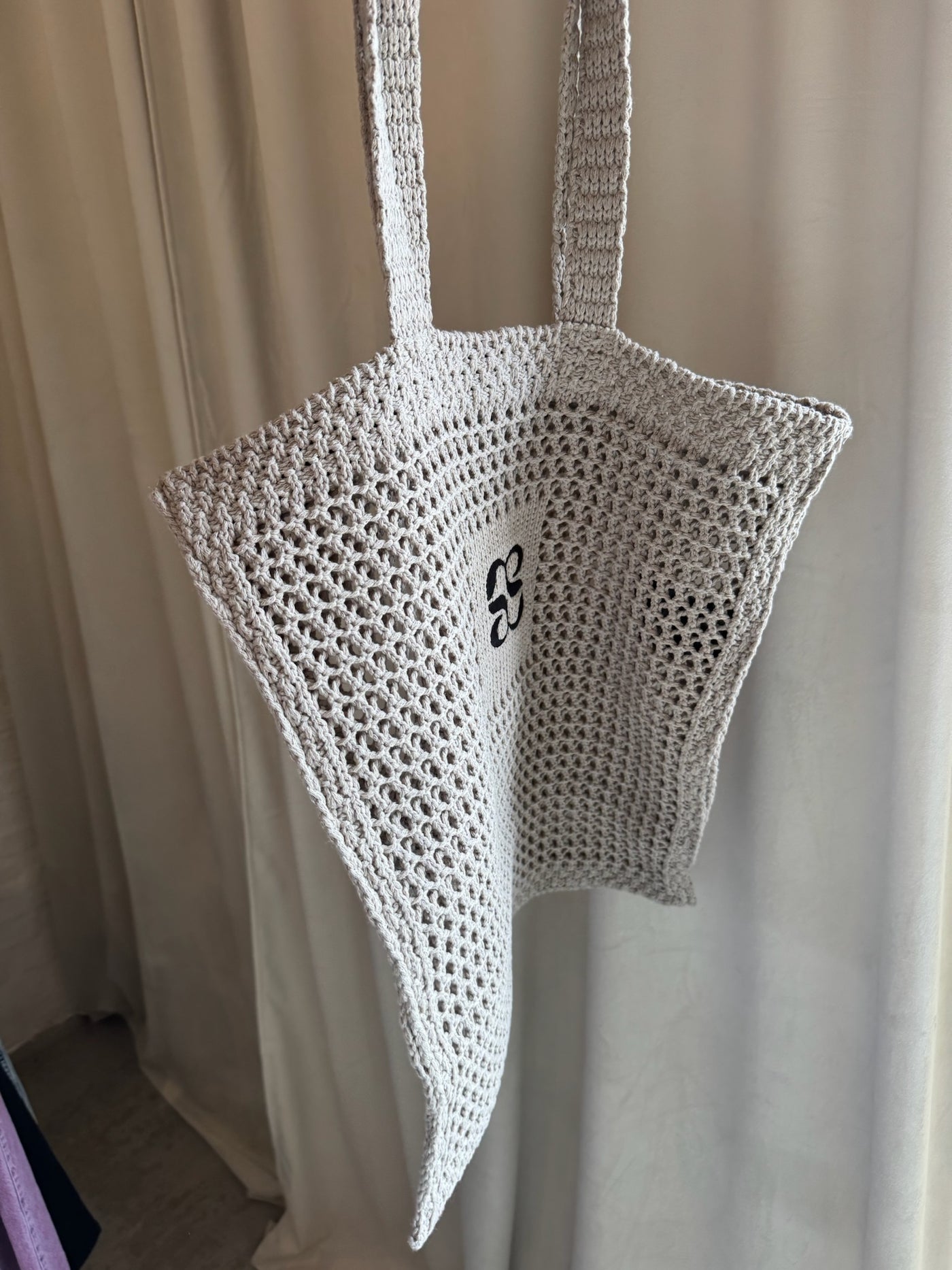 My Essential Wardrobe - Bag Net - Beige Melange - Crochet