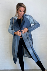 Cofur - Denim trench coat - Multi denim - No.5