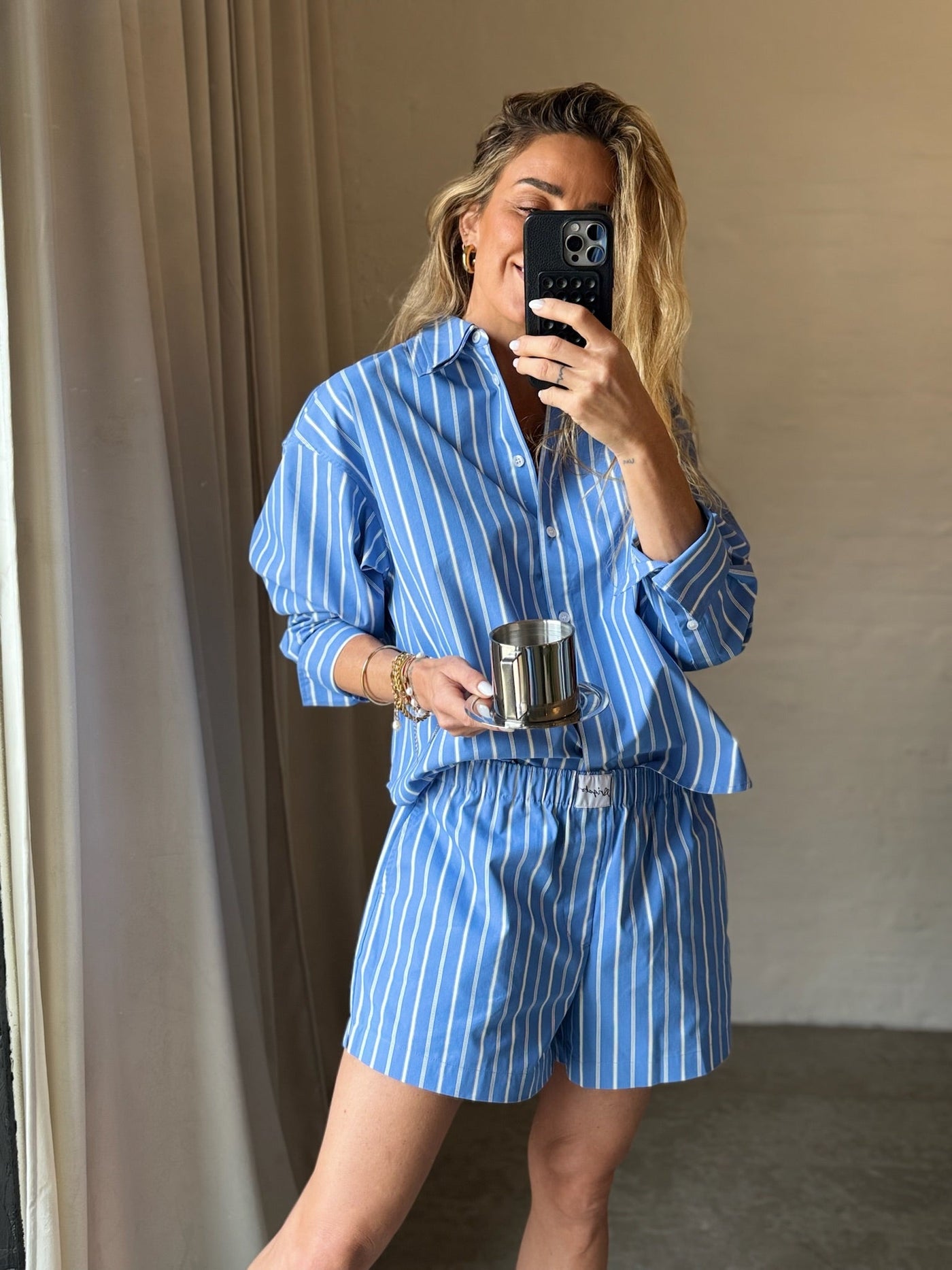 Axel Arigato - Skjorte - Blue/White - Tailor