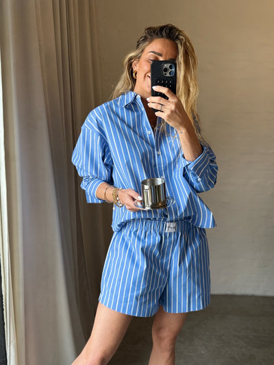 Axel Arigato - Skjorte - Blue/White - Tailor