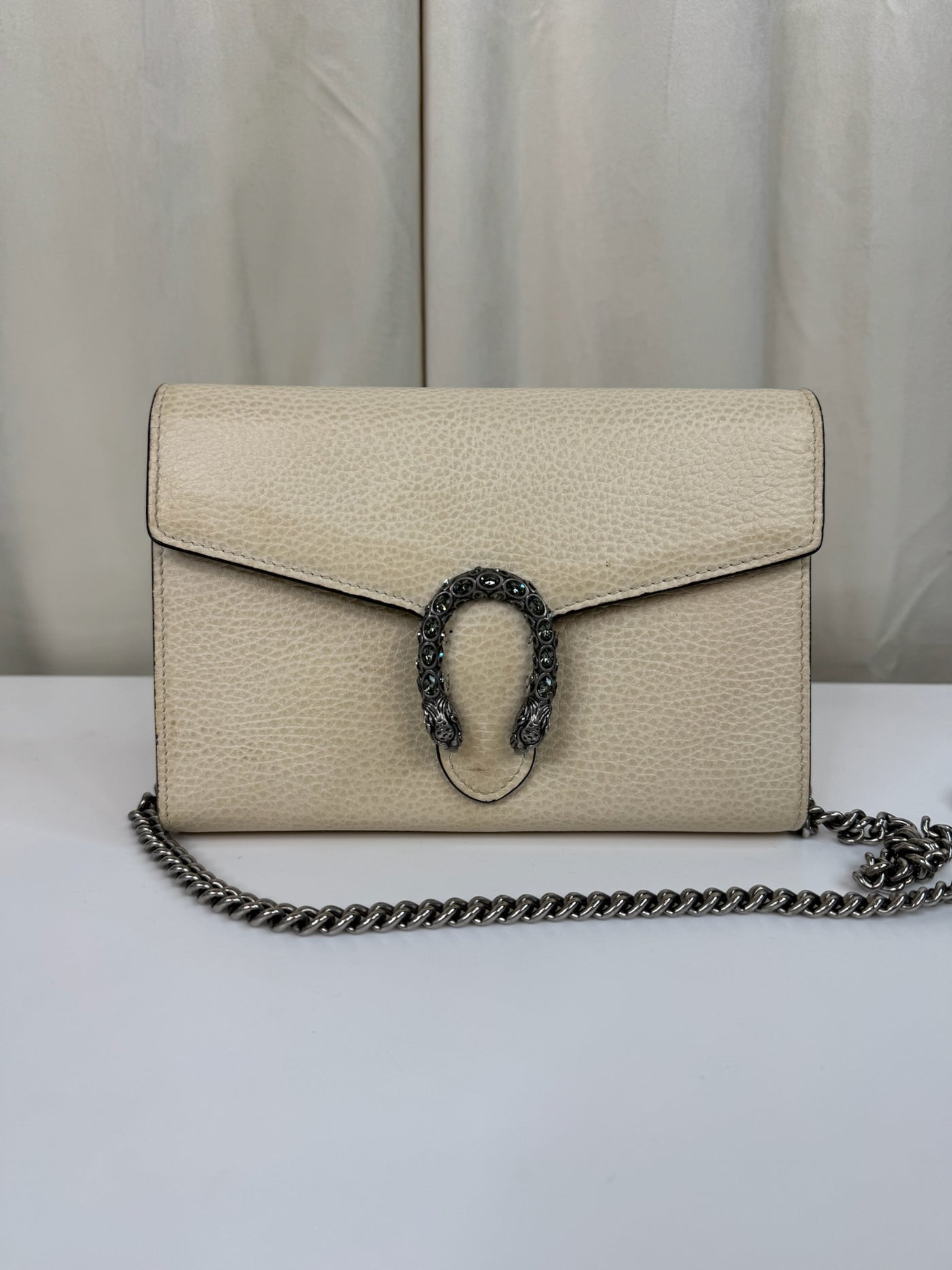 Gucci - Dionysus GG supreme chain wallet - Cream - Second hand