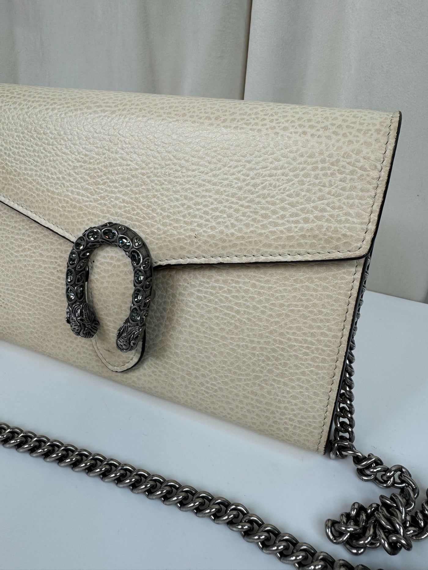 Gucci - Dionysus GG supreme chain wallet - Cream - Second hand