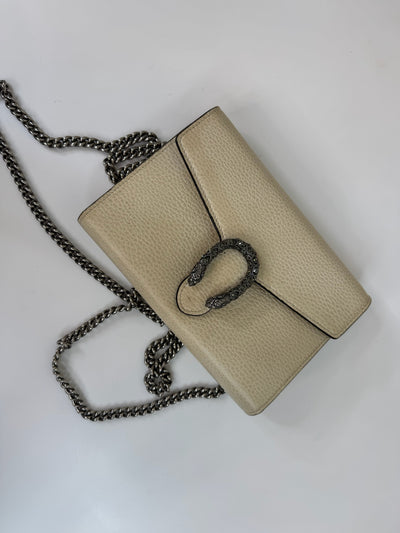 Gucci - Dionysus GG supreme chain wallet - Cream - Second hand