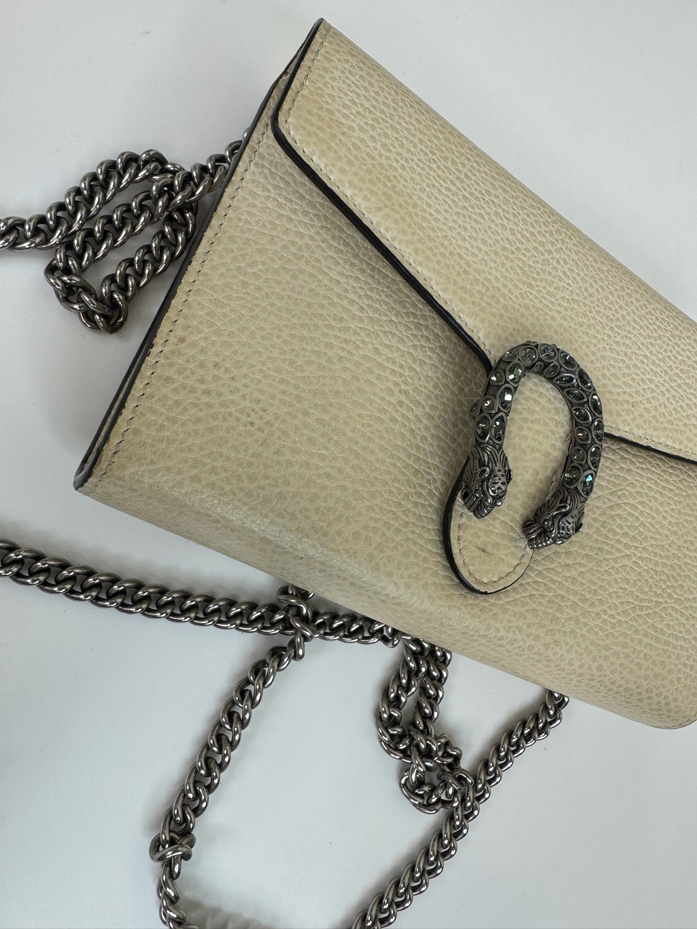 Gucci - Dionysus GG supreme chain wallet - Cream - Second hand