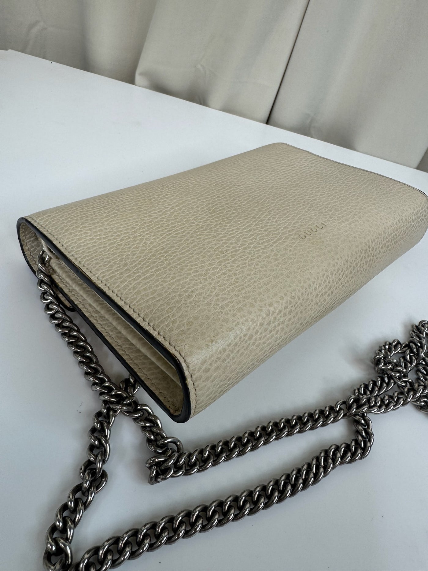 Gucci - Dionysus GG supreme chain wallet - Cream - Second hand