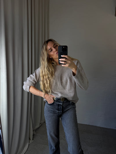 Andcopenhagen - Oversize Cashmere blouse Mocca - 100% cashmere knit - Eleni