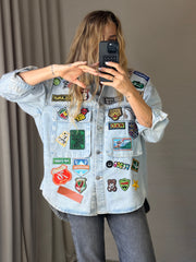 Sassy Copenhagen - Jacket - Oversize Denim blue - Alba (PREORDER)