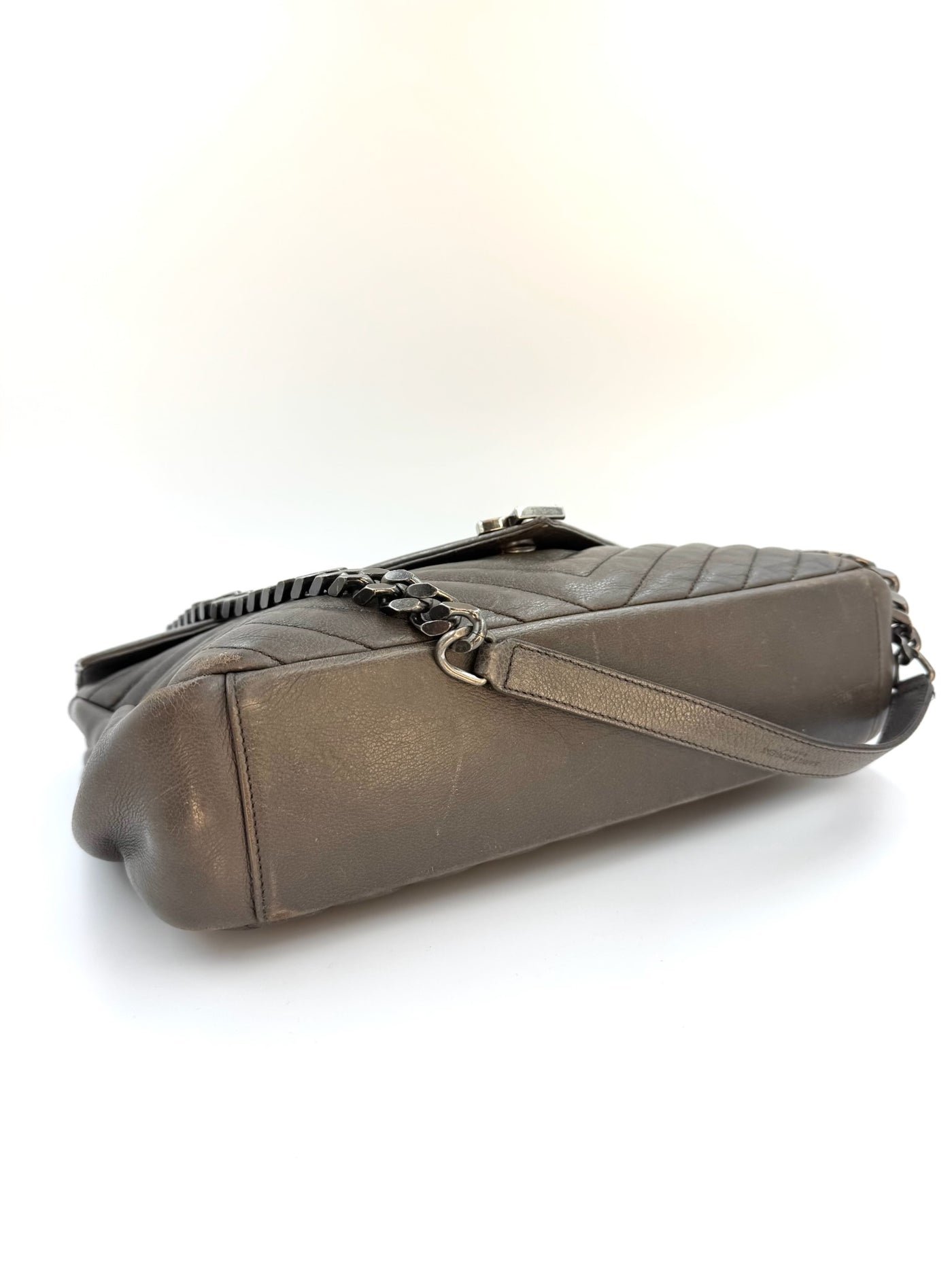 YSL - College quilted - Grey - Secondhand