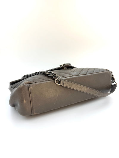 YSL - College quilted - Grey - Secondhand