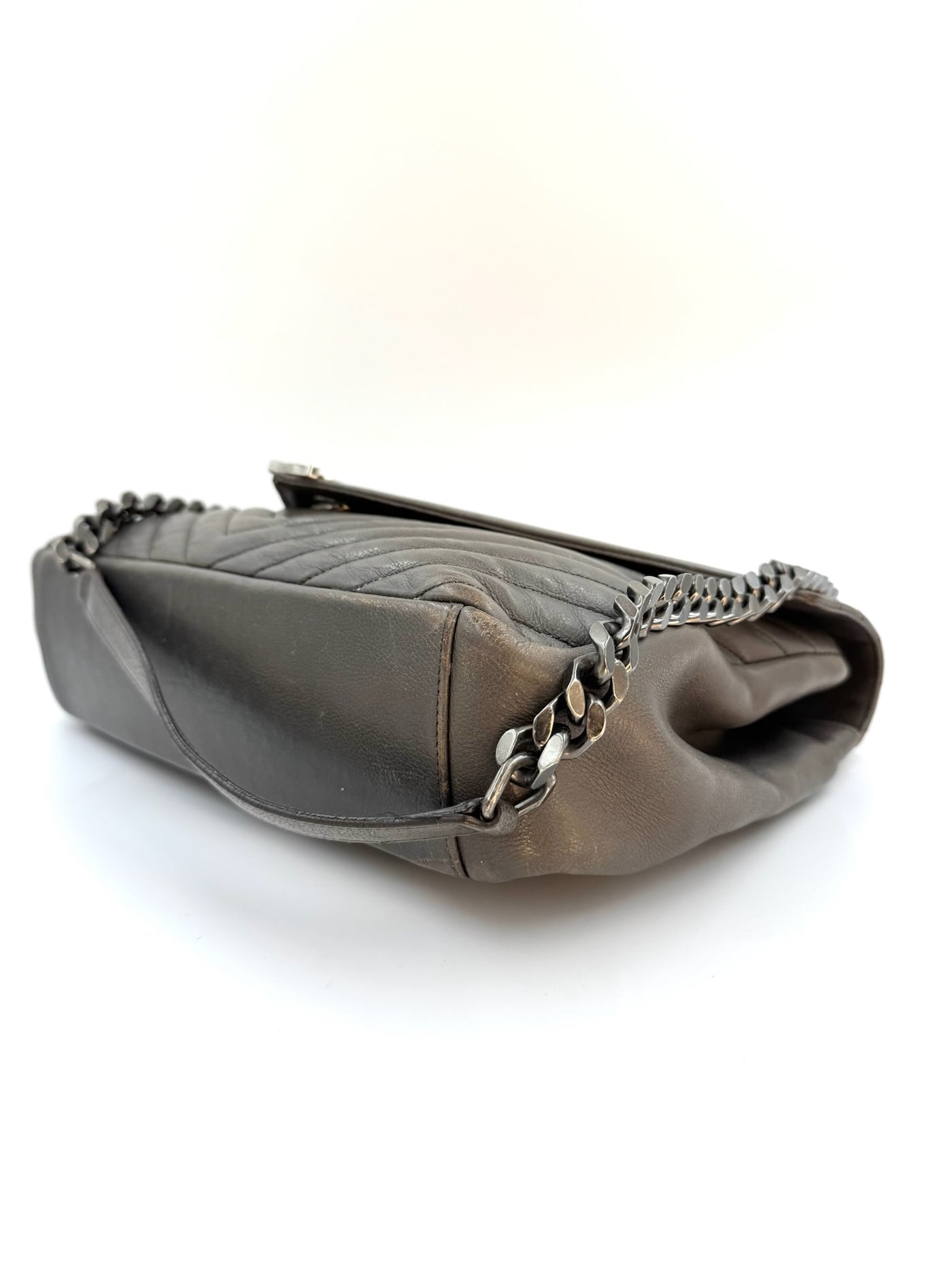 YSL - College quilted - Grey - Secondhand