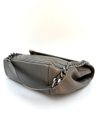 YSL - College quilted - Grey - Secondhand