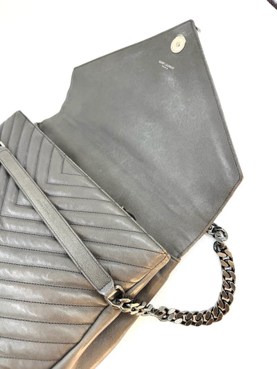 YSL - College quilted - Grey - Secondhand