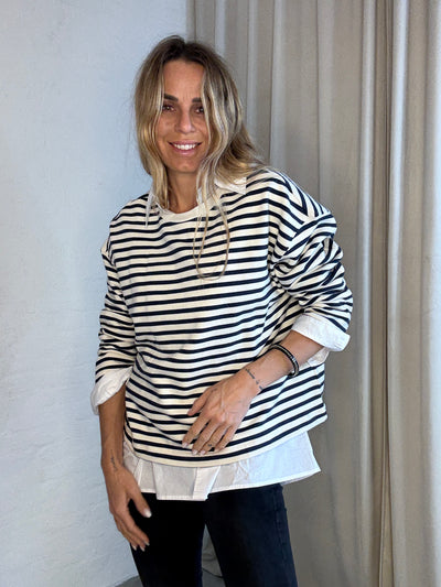 Lollys Laundry - Bluse - Dark Blue - Demi