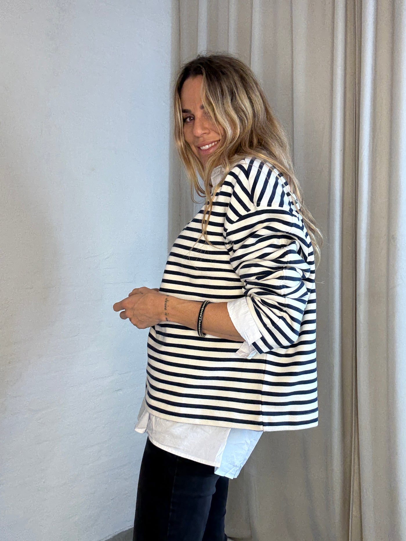 Lollys Laundry - Bluse - Dark Blue - Demi