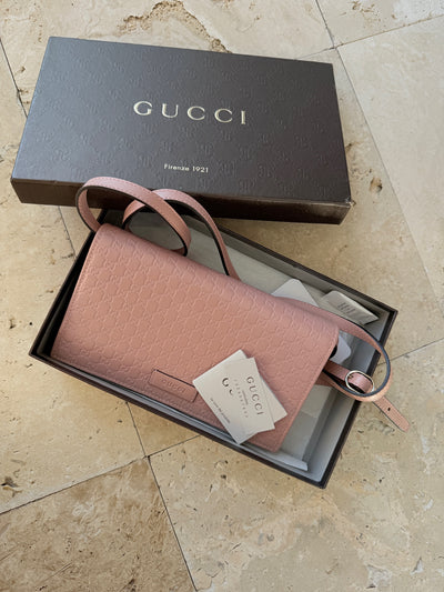 Gucci - GG Micro Guccissima Crossbody - Pink - Secondhand