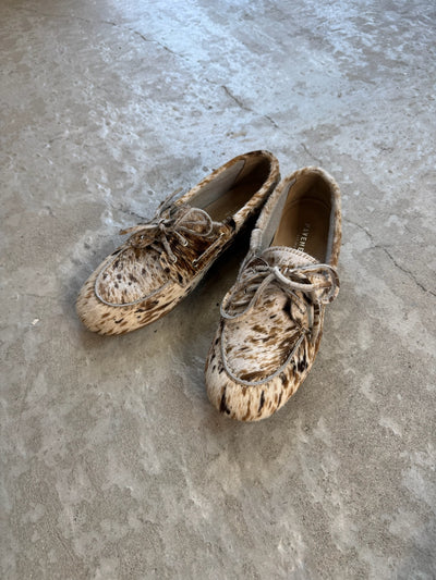 Pavement - Ballerina Loafers - Marin Pony - Beige combo