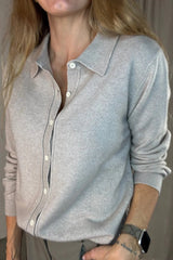 Sassy Copenhagen - 100% Cashmere polo - Cream - Samara sss