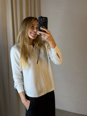 Sassy Copenhagen - 100% Cashmere polo - Råhvid - Samara sss ( bemærk preorder)