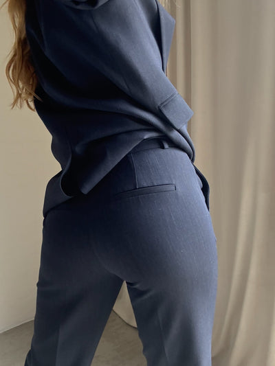 Selected femme - Bukser - Navy - Rita MW Crop