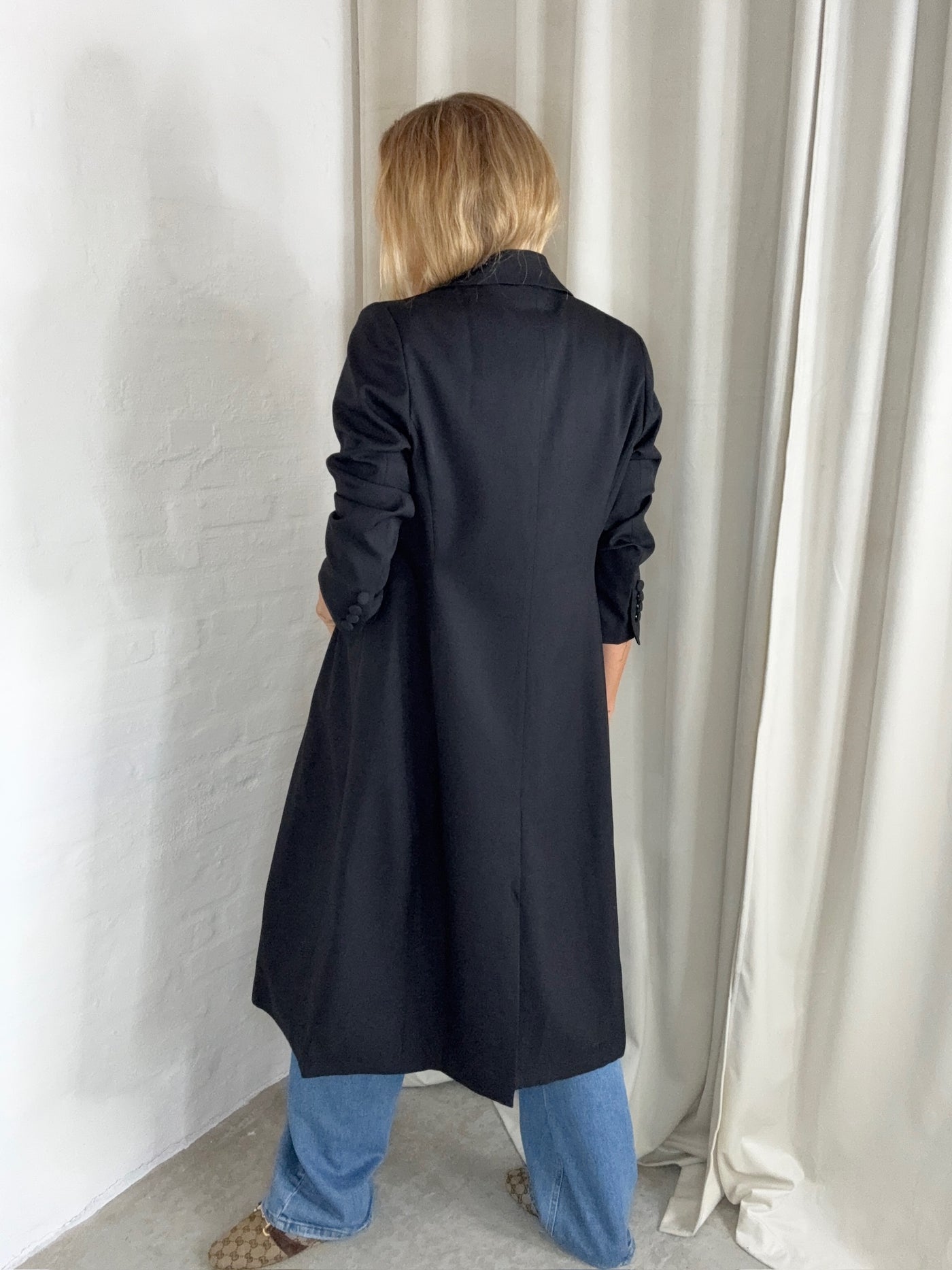 Sassy Copenhagen - Blazer trench coat - Black - Sia