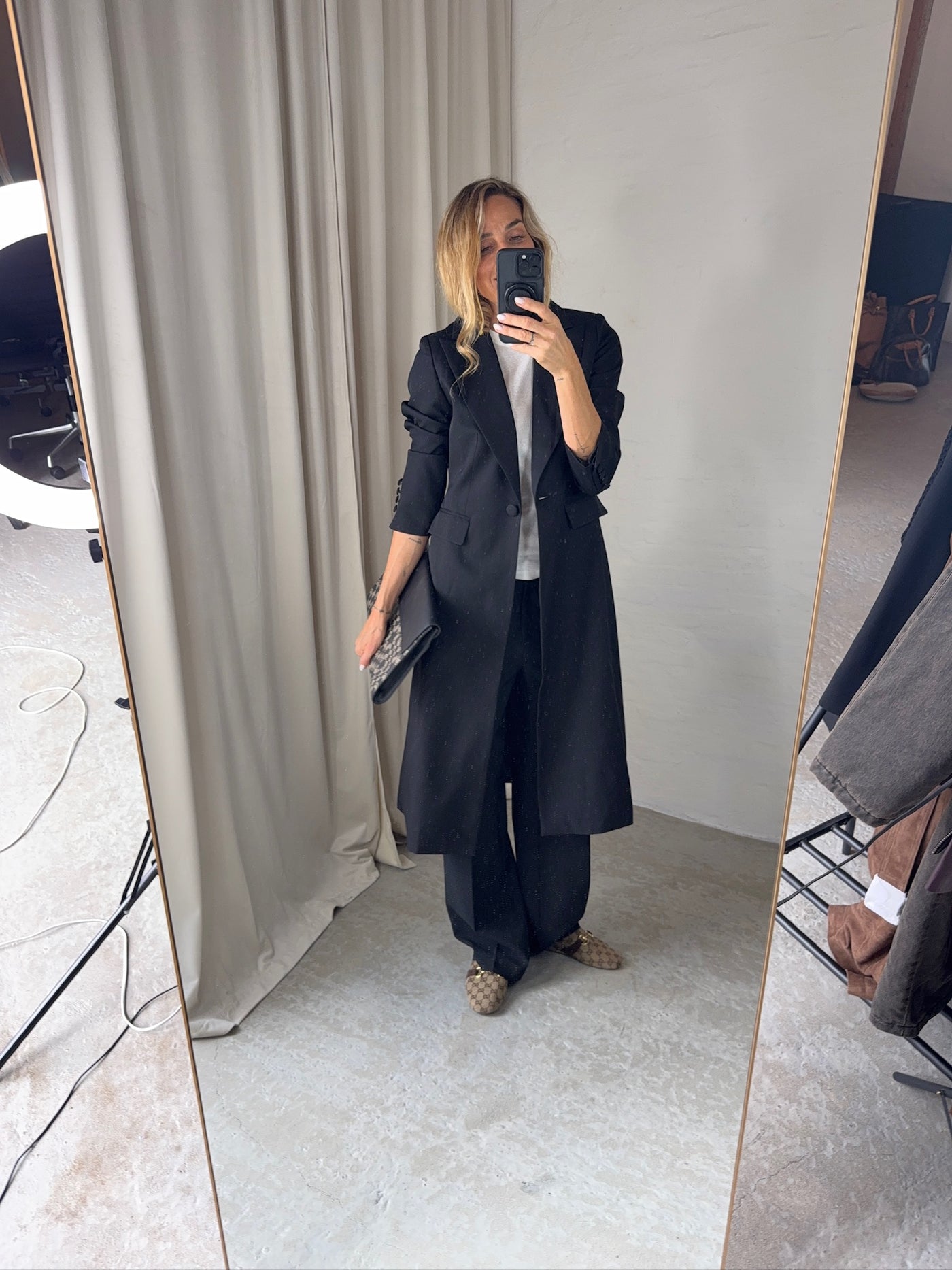 Sassy Copenhagen - Blazer trench coat - Black - Sia