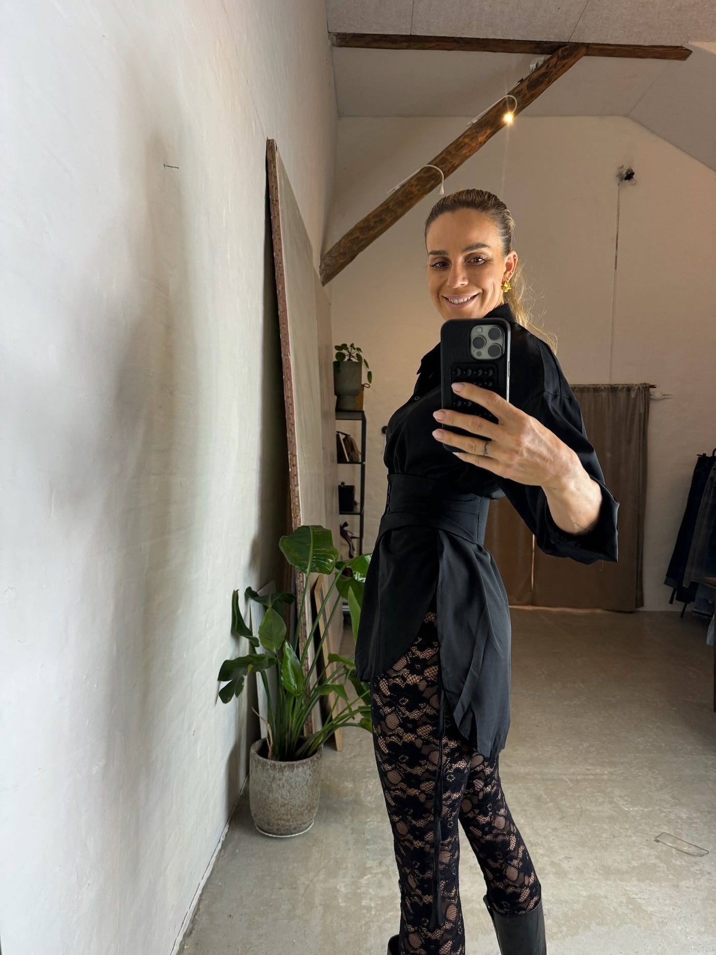 Blonde leggings - Sort - Isa - Liberté