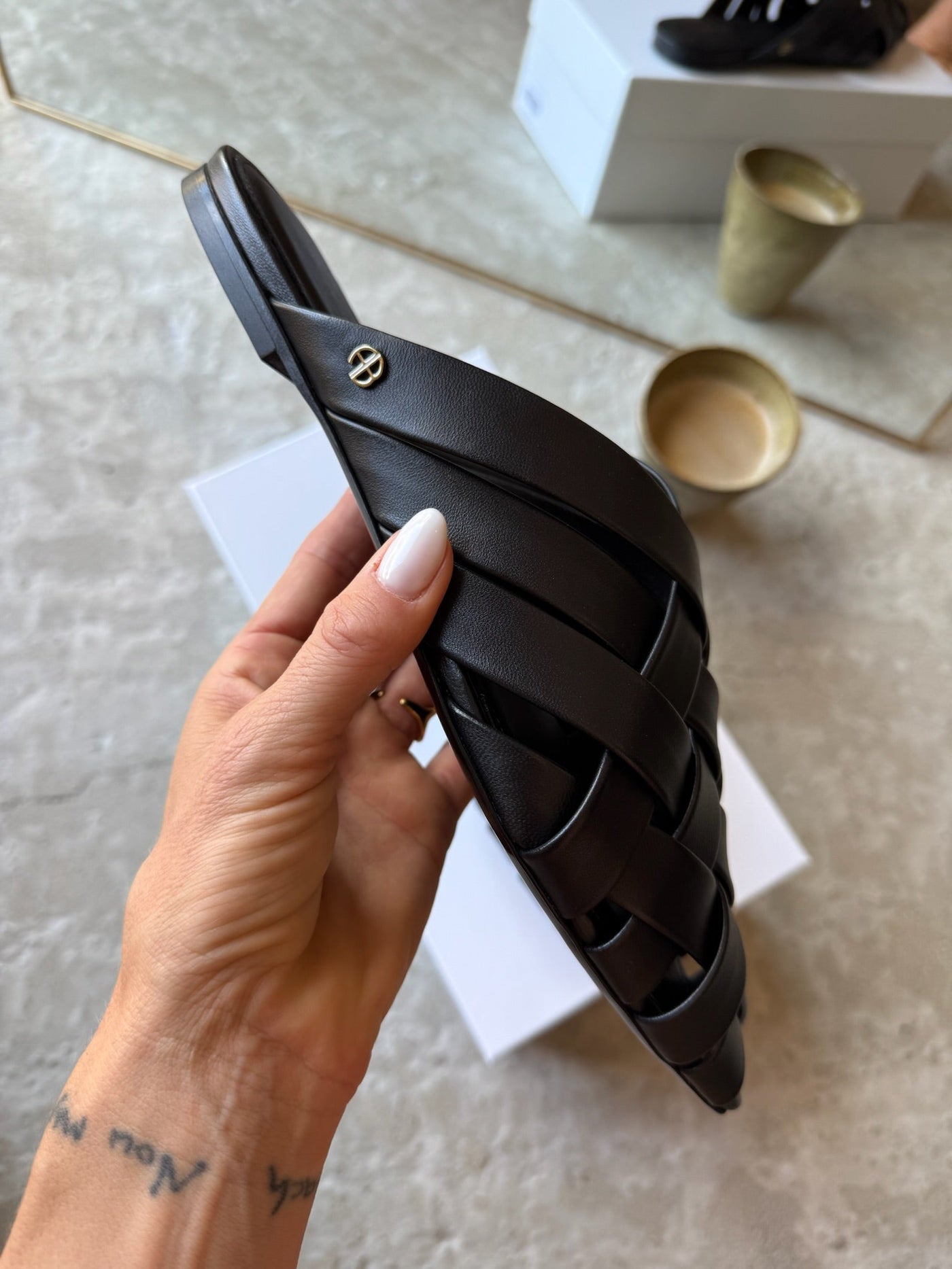 Anine Bing - Sandal - Black - Eve